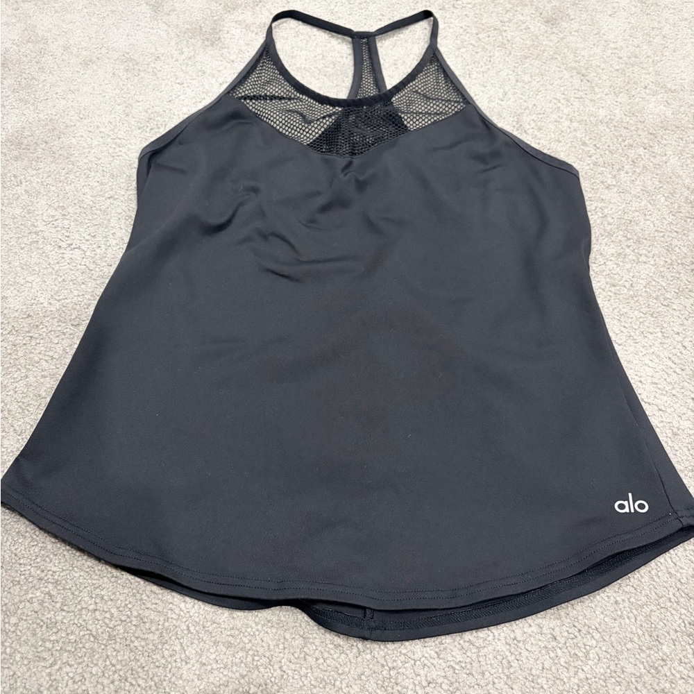 ALO Yoga Black Activewear Top